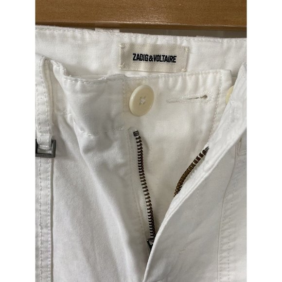 Zadig & Voltaire Women's Cotton Palma Grunge Pants EUR 36 Color Judo - Picture 3 of 7